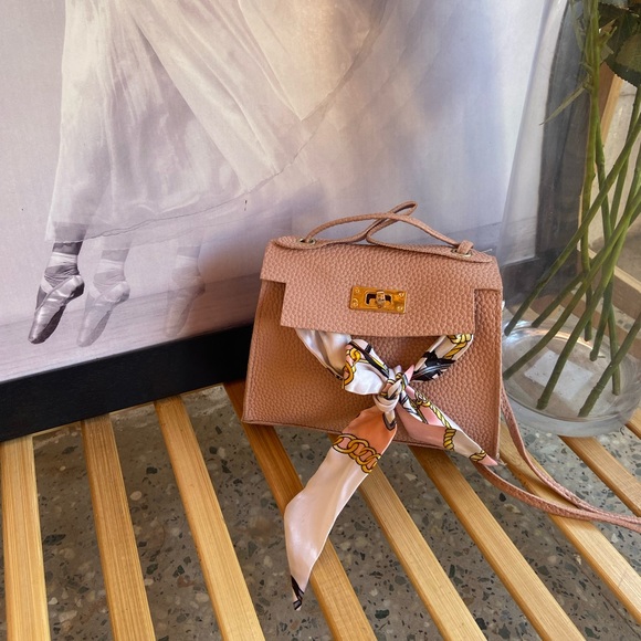 None Handbags - Mini Bag with Silk Scarf